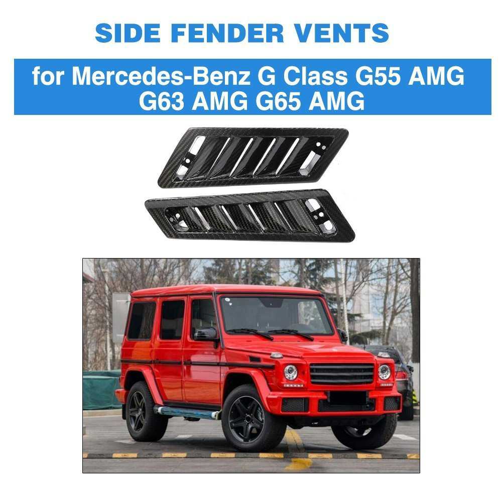Car Side Air Flow Fender Real カーボン For Mercedes Benz G CLASS G55 G63 G65 AMG 2004-