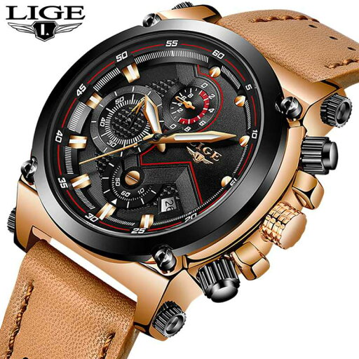 Reloje LIGE ウォッチ Male レーザー 自動 date クオーツ 時計 s ラグジュアリー ブランド Wa Reloje LIGE ウォッチ Male レーザー 自動 date クオーツ 時計 s ラグジュアリー ブランド Wa