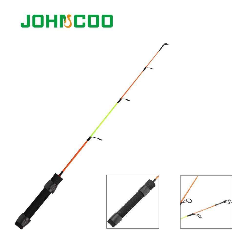 JOHNCOO New Winter Fishing Rods Spinning Rod 41cm 56cm Ice Fishing Rod Pole Portable Pesca