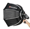 Godox TRIOPO 65cm 写真スタジオアクセサリーソフトボックス 8角形傘 ハンドル付き スタジオ照明 商品撮影