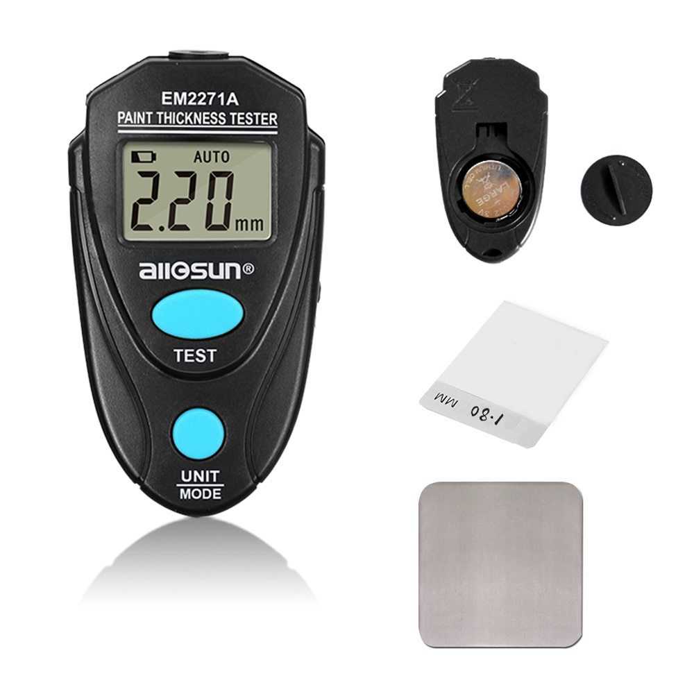 デジタル Paint Coating Meter 0.01-2.20mm 車 Thickness Gauges Meter Russian Manual EM22