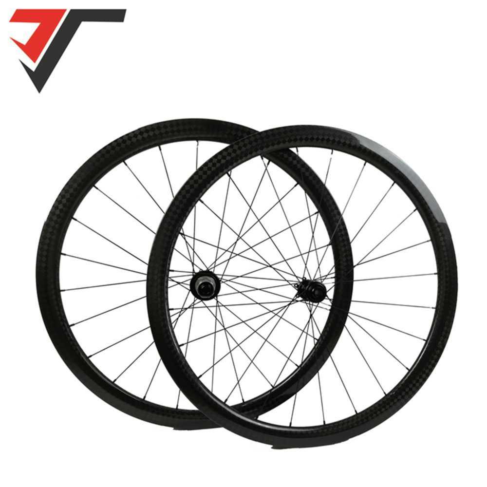 TRIPS Disc Brake 700c carbon road wheels powerway CX32 Cyclocross Wheelset Clインチer Tubele