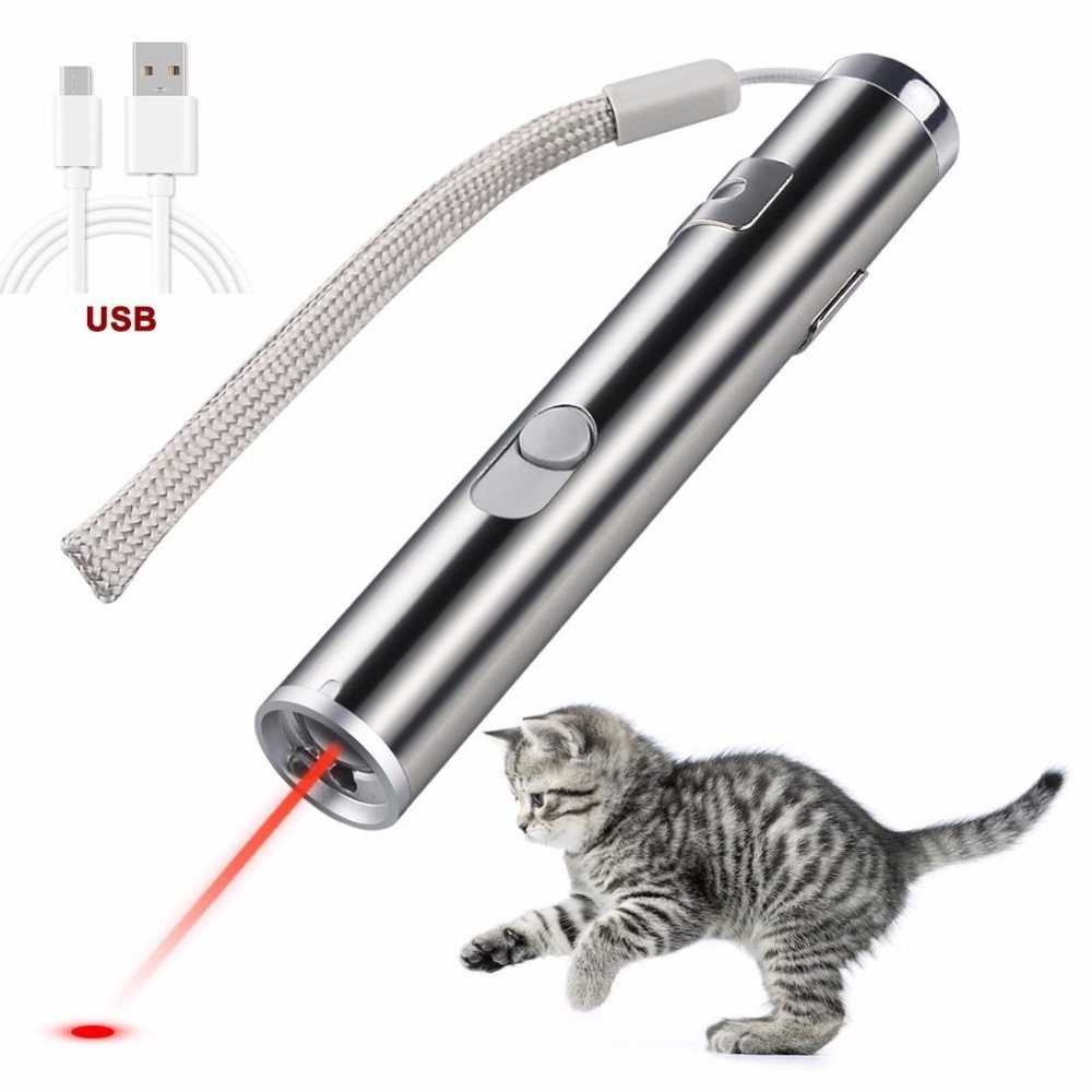 Cat Chaser Toys 2 in 1 Multi Function Funny Cat Chaser Toys Interactive LED Light Training