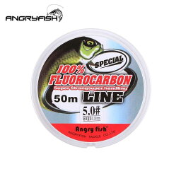 Angryfish Fluorocarbon Fishing Line 50m transparent Super strong