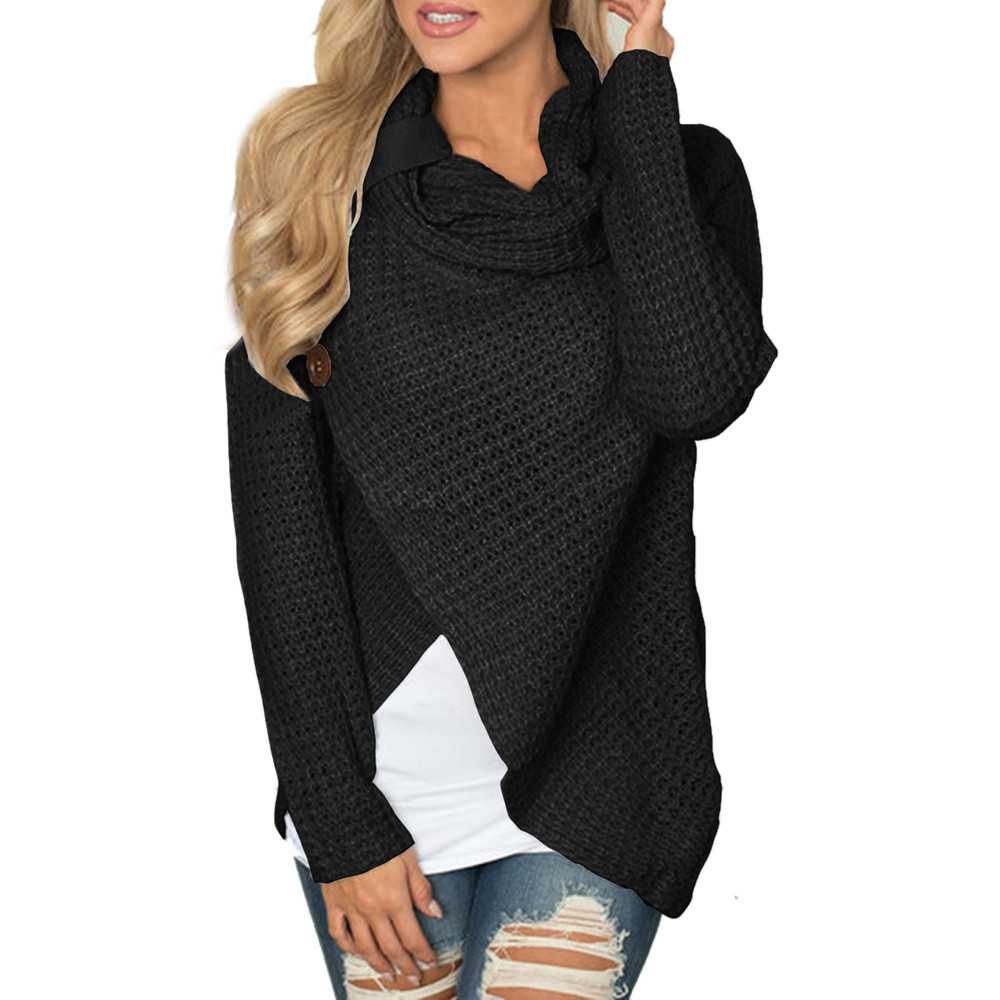 女性 knitted pullovers Long スリーブ o neck Solid girl Pullover Tops Blouse シャツ pullovers
