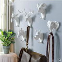 European creative three-dimensional animal head. horse. rhinoceros. elephant. sheep. deer