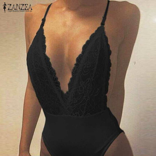 ZANZEA Summer Sexy Rompers 女性 Jumpsuit Deep V Neck Sleeveless Spaghetti ストラップ B ZANZEA Summer Sexy Rompers 女性 Jumpsuit Deep V Neck Sleeveless Spaghetti ストラップ B