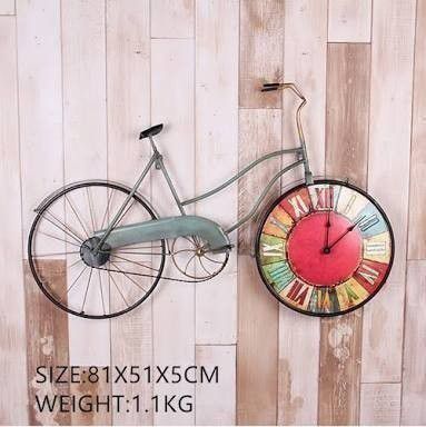 輸入新品!アメリカクリエイティブ レトロサイクル壁時計