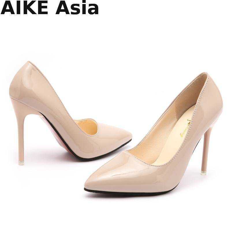 HOT Promotions 女性 Pumps ジーンズ/Autumn High heels Pointed Toe 女性 Wedding Shoes Sexy