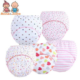 5Pc/lot 赤ちゃん ガールズ Learning パンツ Infant Nappy Cloth Diapers Training パンツ Soft Comfortab