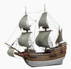 木造船の花クラシック1620年5月SCモデル木造帆船のNIDALEモデル1/96スケールモデルキット