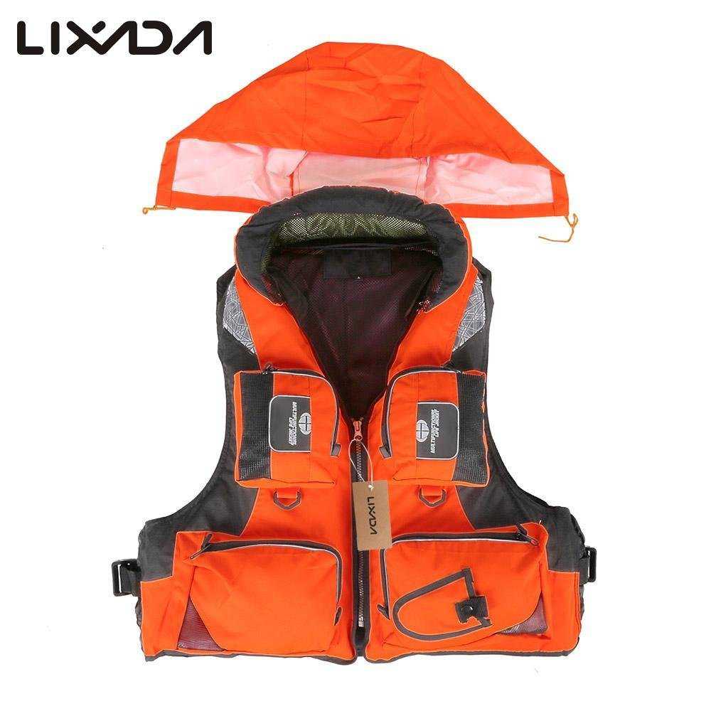 Lixada Fishing Vest Polyester Backpack for carp Pesca Survival Safety Jacket Fly fishing