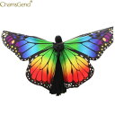 Chamsgend 女性 ガールズ No Sticks Soft Large Butterfly Wings Shawl Pashmina Fairy Lady...