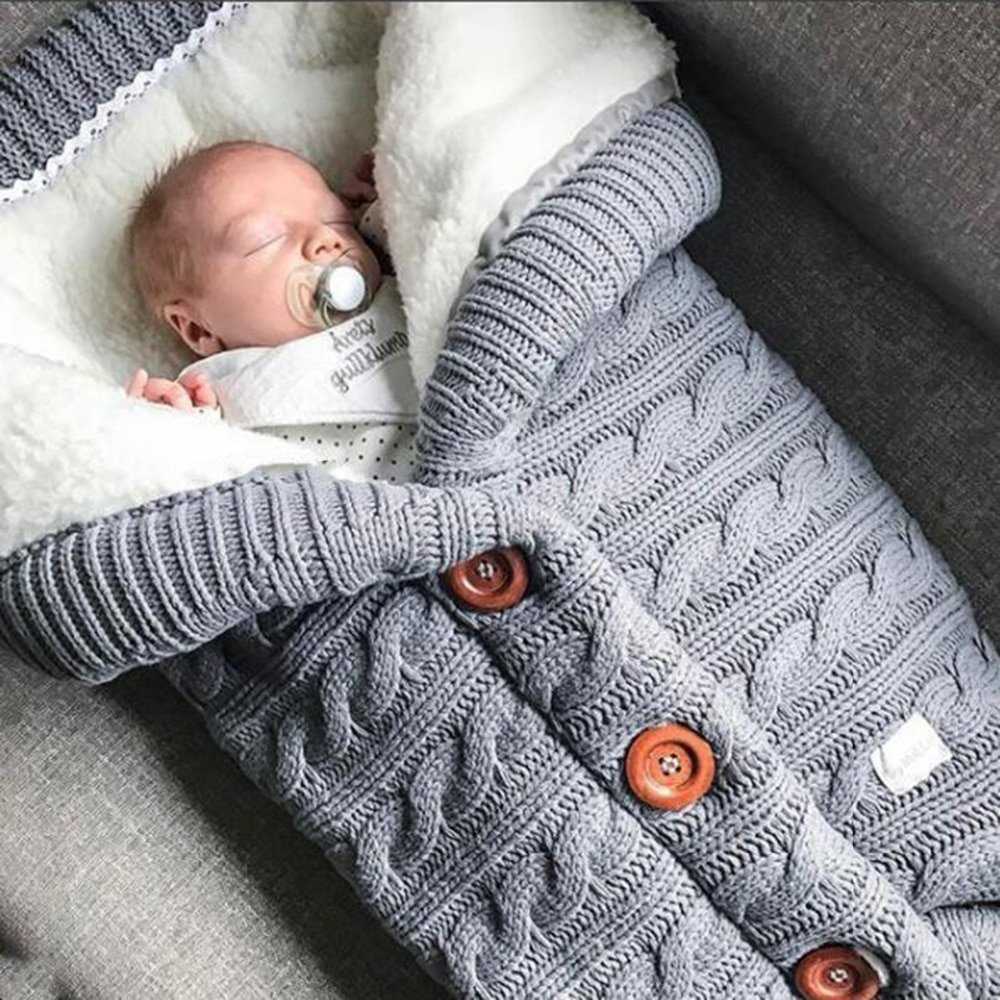 Warm xCr[ ѕz Soft xCr[ Sleeping Bag Footmuff Cotton Knitting Envelope Newborn Swaddin
