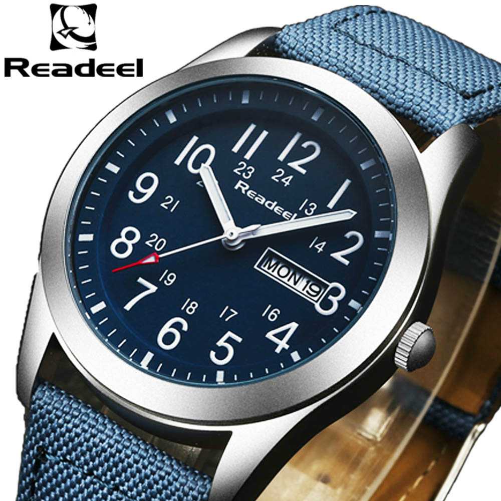 Readeel スポーツ 時計 Luxury ブランド Army ミリタリー 時計 Clock Male クオーツ Watch