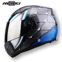 Full Face Motorcycle Helmet Dual Visor Helmets Double Lens Spider Racing Gray