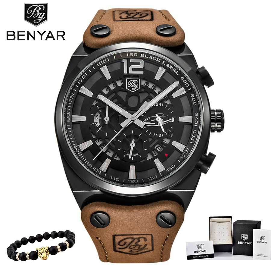 BENYAR s 時計 ミリタリー Army Chronograph Watch ブランド Luxury スポーツ カジュアル 防水