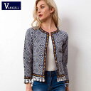 Vangull Tribal Embroidered Jacket Blue Vintage Fringe Tape Trim 女性 Autumn Coat 2018 Spr