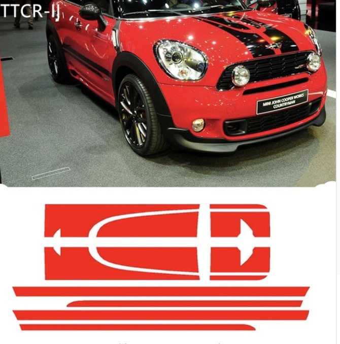 ストライプトランク/リア/サイドステッカー MINI Cooper Countryman 2013-2016