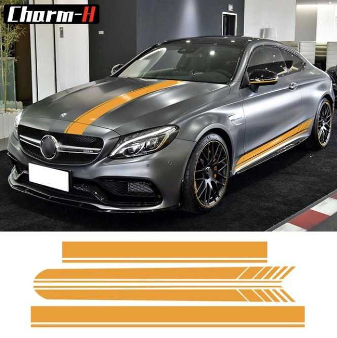 サイドステッカー Mercedes Benz C63 AMG Coupe C200 C250 C300