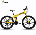 X-Front ブランド 26 inch カーボン steel 21/24/27 speed ワンピース wheel folding bike downhil