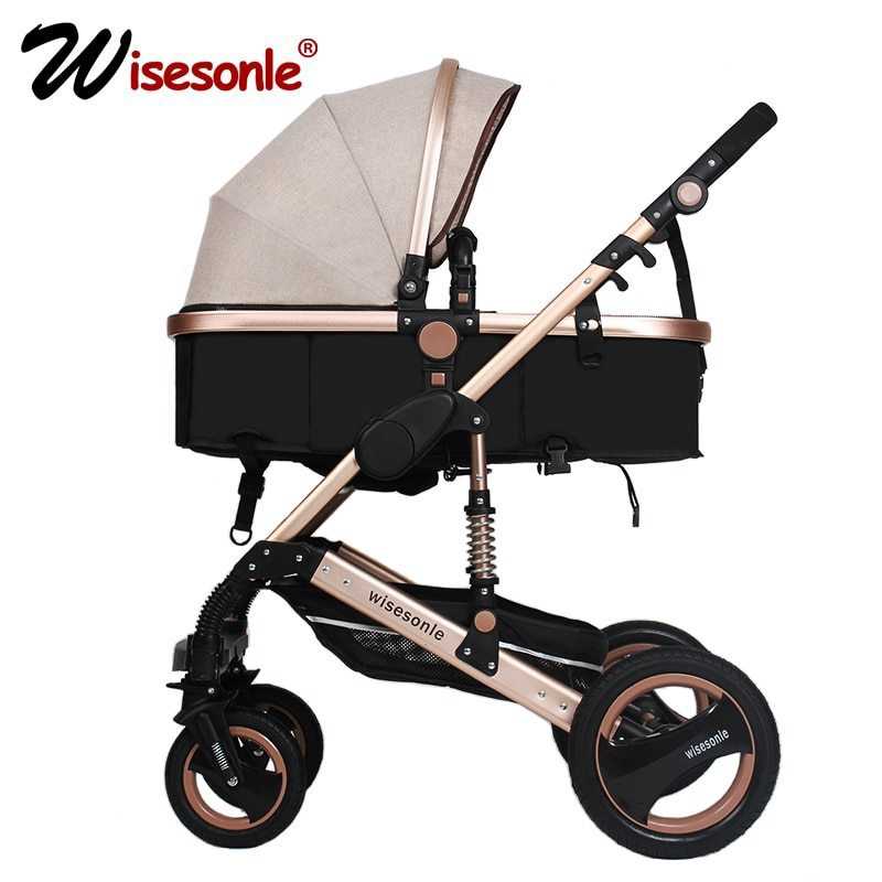 wisesonle Ԃ stroller 2 in 1 stroller lie or damping folding light weight c[EFC Ԃ