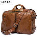 WESTAL Men's Briefcase Tote men messenger bag travel laptop bag for men document business(4)
