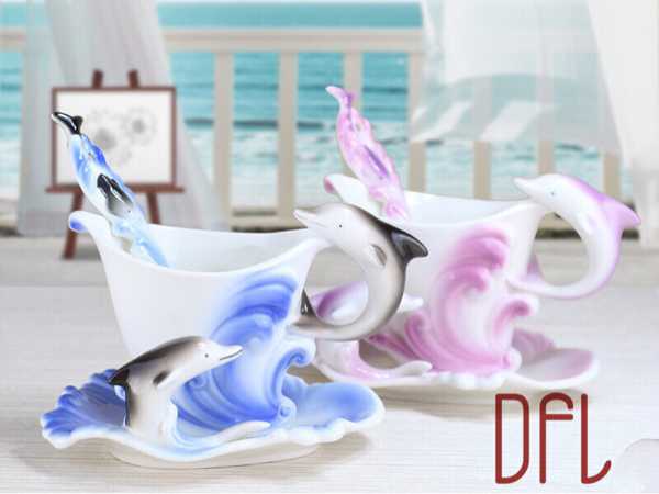 ティー・コーヒーカップセット カップ＆ソーサー2客セット 陶磁器ティーセット