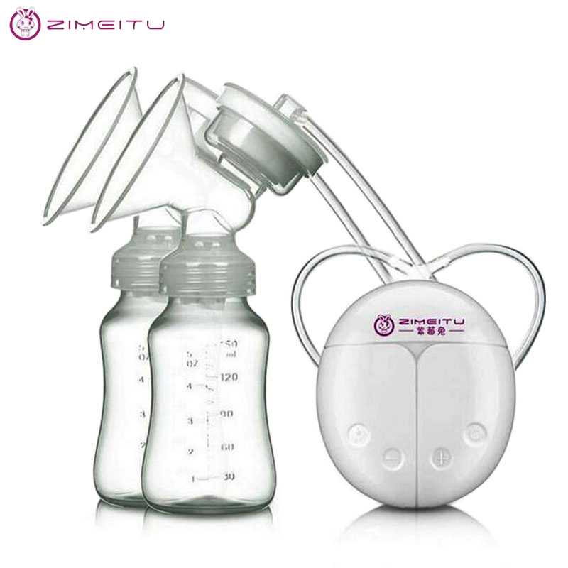 ZIMEITU Double Electric breast pumps pt Nipple Suction USB Electric Breast Pump with`X1!