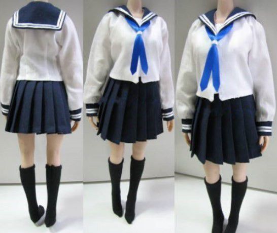 1/6サイズ PHICENファイセン素体対応 女性フィギュア用 学生服 ドール服 学生服シリーズ