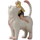 高級高品質 猫将軍 芸術 デコレーション ギフト クリエイティブ 彫刻 白い夜 おとぎ話 新婚 女の子を送る ギフト j379301