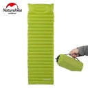 NatureHike エアマットレ スリーピングパッド 寝袋 超軽量 キャンプ 枕付き green One Seat