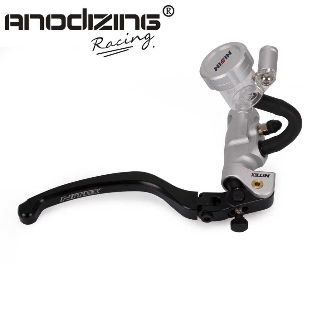 オートバイ 22 ミリメートル ブレーキ マスター シリンダー 油圧レバー 右側 カワサキ Z900 忍者 ZX6R ..