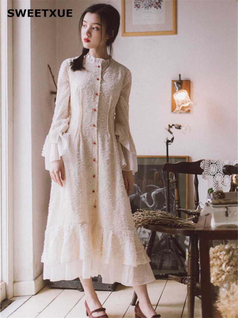 ワンピース レディース 秋冬 長袖 ロング マキシ丈 マキシワンピ パーティードレス 上品 復古 婦人服 Mサイズ Q109