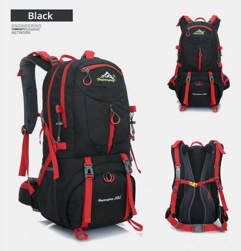 50Lリュック 大容量バック/バッグパック/登山バッグ/黒 緑/防水◎軽量◎多機能◎/カジュアル/旅行/キャンプ