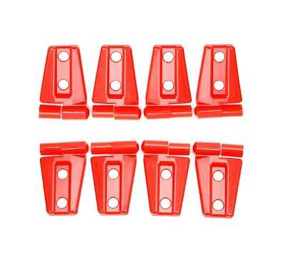 ジープ ラングラー エンジンフード ヒンジ カバー 8set レッド