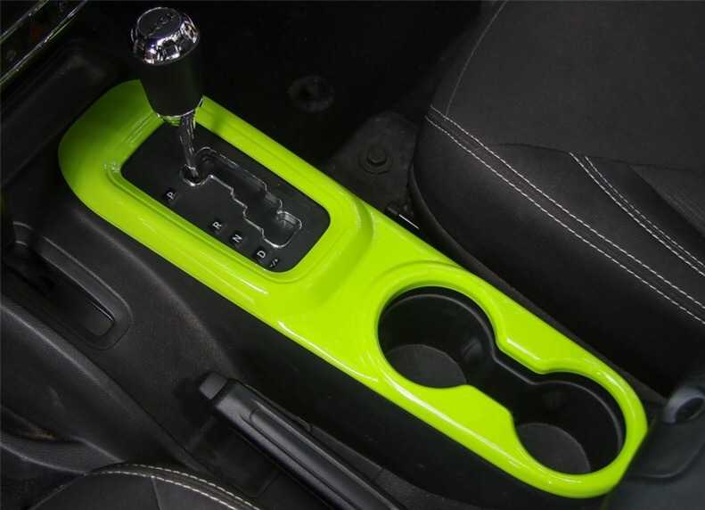 ジープ JK ラングラー カップホルダー シフト ギア レバー コンソール インテリア デザイン カバー ラ..