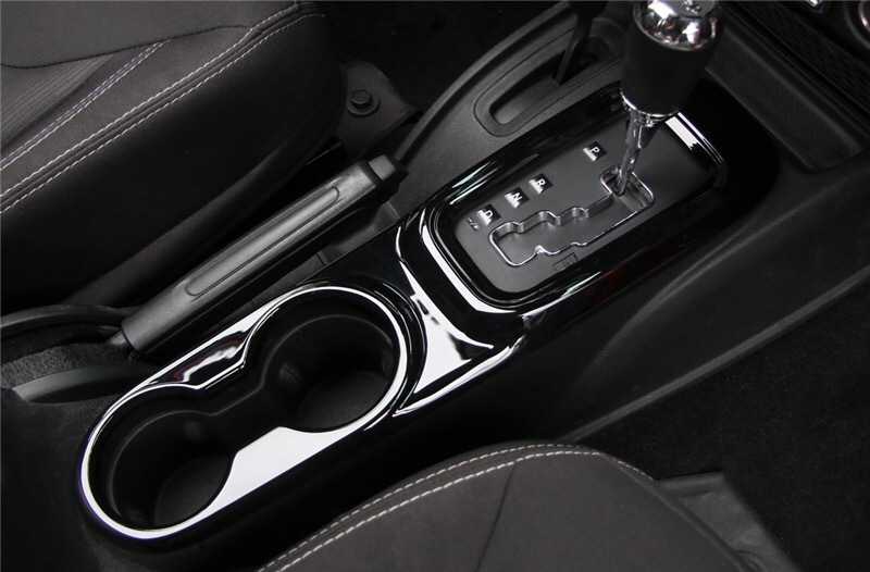 ジープ JK ラングラー カップホルダー シフト ギア レバー コンソール インテリア デザイン カバーブラ..