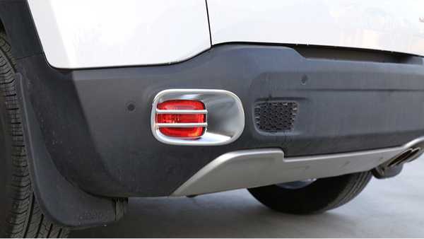 Jeep ジープ レネゲード リア フォグランプ ポジションランプ ガード ベゼル クローム