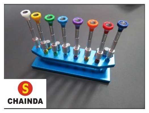 8ピース・時計ドライバー・メタルスタンド・時計修理ツール