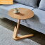 サイドテーブル 家具 北欧 コーヒーテーブル リビングテーブル 丸形 ソファテーブル ナチュラル ブラウン 2色選択可