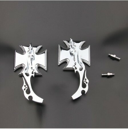 フレームス クロス ミラー ハーレー スポーツスター ソフテイル ダイナ xl883/xl1200/fl/48/72 ツーリ..