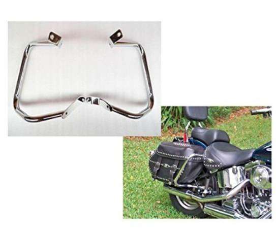 楽天四つ葉ショップ高品質 サドルバッグガード レールクラッシュバー for Harley Softail FLST FLSTC FXST 2000-2012 2001 2002 2003 2004