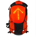 自転車 方向指示ライト LED 安全 リュック バックパックバッグ ターン信号光反射ベスト バッグ用 安全 防犯 安全警告ライ?