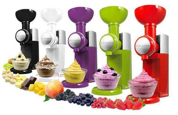 フルーツアイスクリームマシン 業務用 家庭用 自動冷凍フルーツデザートマシン ビッグボス Swirlio 110V(国内対応)