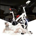 エクササイズバイク 屋内 サイクリングバイク スピンバイク フィットネス ジム ホーム 自宅 プレゼント 新品(4)