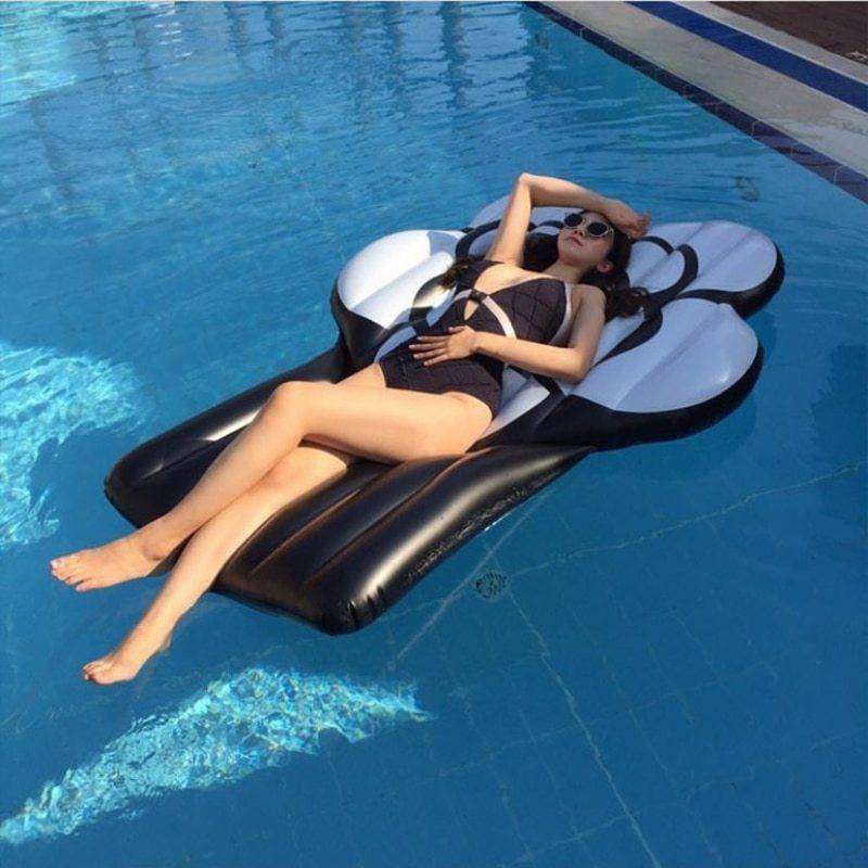 巨大 インフレータブル ブラック ローズ プール フロート 浮き輪 エア ベッド マットレス 日光浴 マット おもちゃ