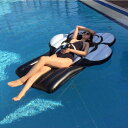 巨大 インフレータブル ブラック ローズ プール フロート 浮き輪 エア ベッド マットレス 日光浴 マット おもちゃ