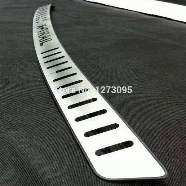 エクストレイル T32 ロゴ入り ステンレス リアバンパーガード ステップガード トランクガード 外装ガード 専用設計