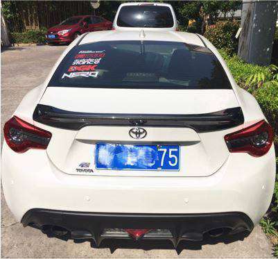 楽天四つ葉ショップToyotaー GT86 Subaru BRZ Spoiler 2012 2013 2014 2015 Car G Style カーボンファイバーリアウィングスポイラー